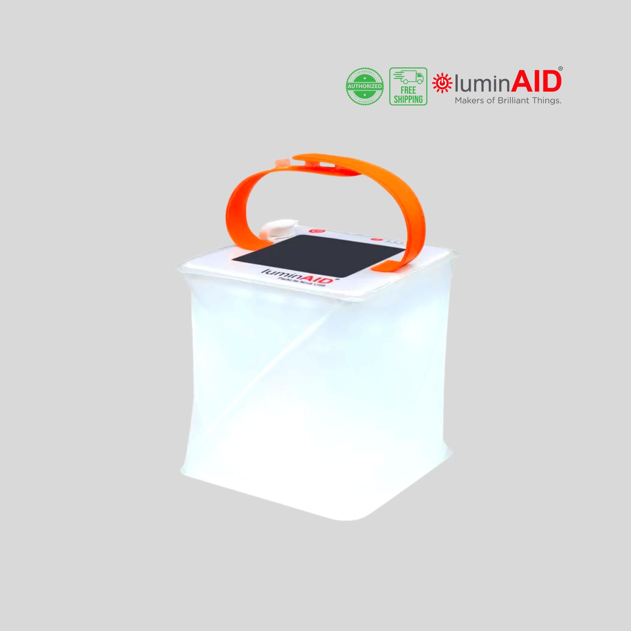 LuminAID PackLite Nova USB Solar Inflatable Light Lantern 75 Lumens