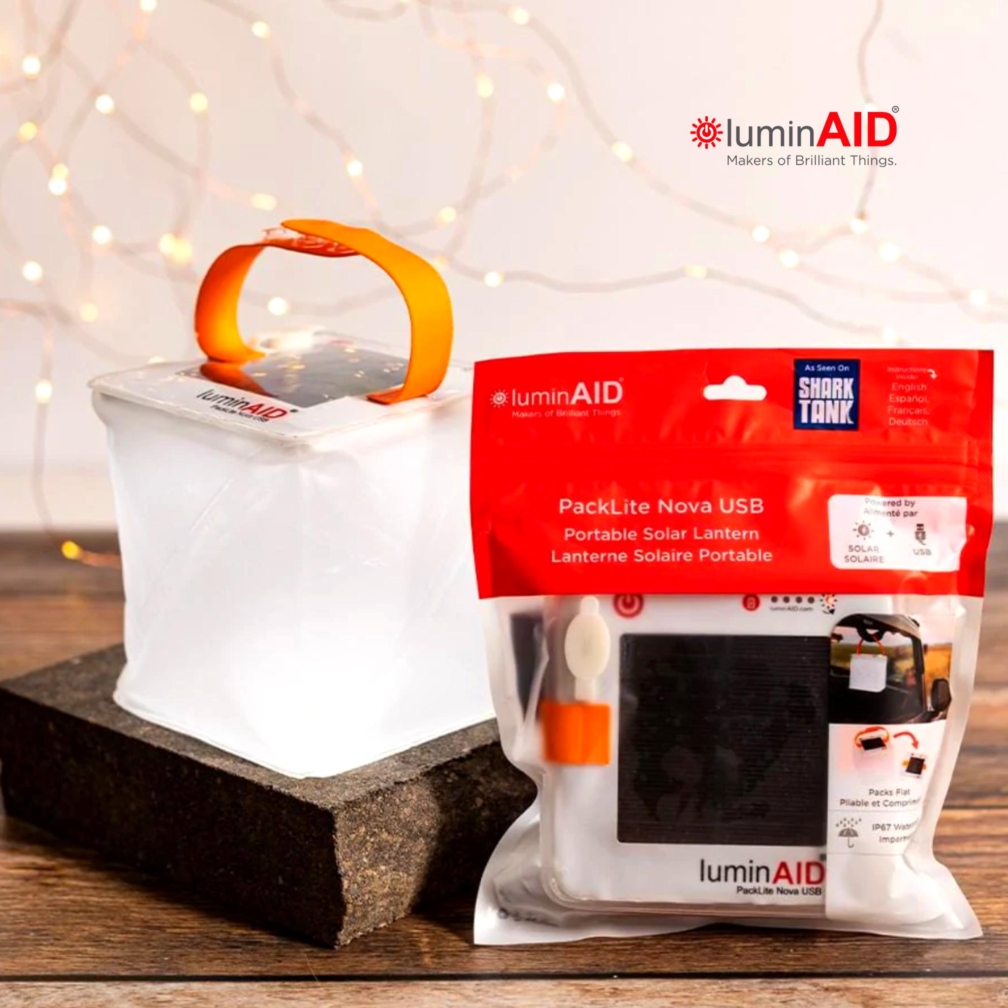 LuminAID PackLite 2-in-1 Phone Charger Solar Lantern 